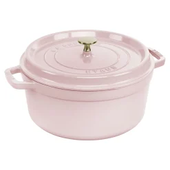 5.5 qt, Round, Dutch Oven, Pink Peony