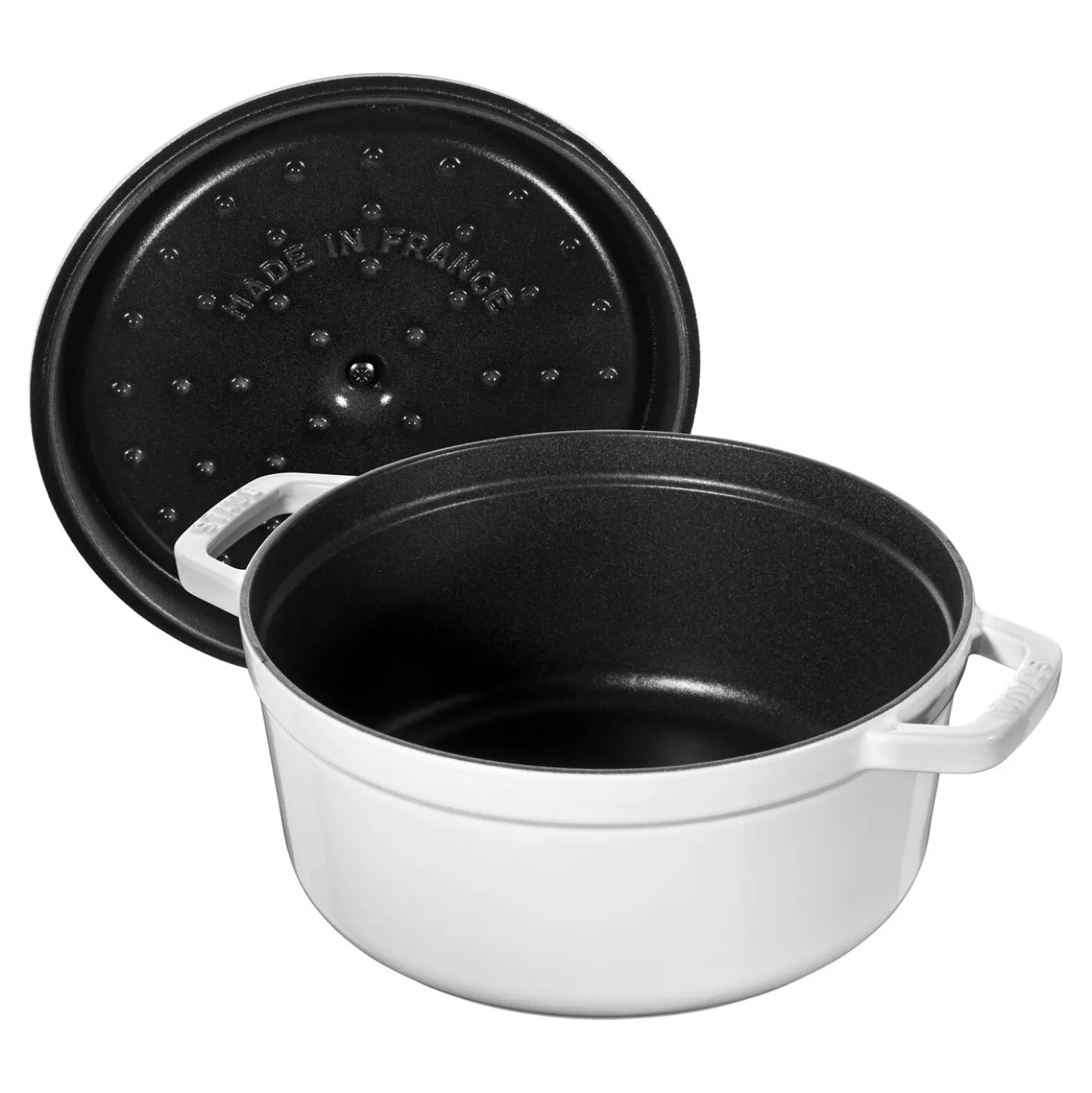 7 qt, Round, Dutch Oven, Pure-white