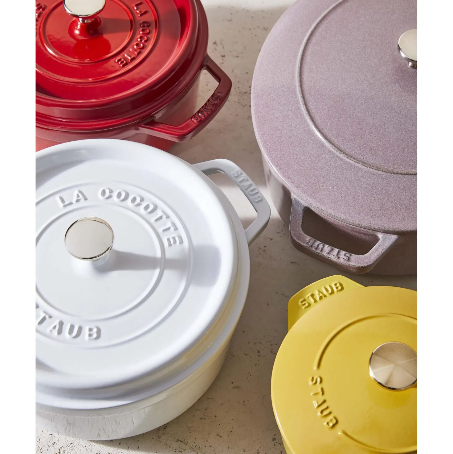 7 qt, Round, Dutch Oven, Pure-white