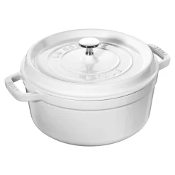 4 qt, Round, Dutch Oven, Pure-white