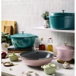 7 qt, Round, Dutch Oven, Turquoise