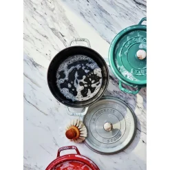 7 qt, Round, Dutch Oven, Turquoise