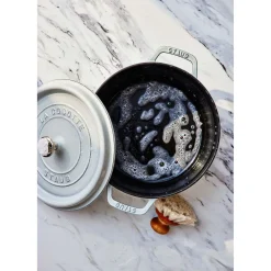 2.75 qt, Round, Dutch Oven, White Truffle