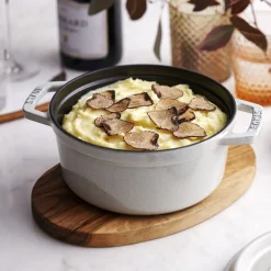 4 qt, Round, Dutch Oven, White Truffle