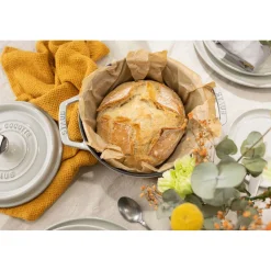 5.5 qt, Round, Dutch Oven, White Truffle - Factory Second