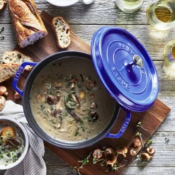 5 qt, Round, Tall Dutch Oven, Blueberry