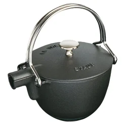 1.2 qt, Round, Tea Kettle, Black Matte