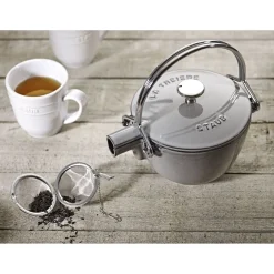 1.2 qt, Round, Tea Kettle, Graphite Grey