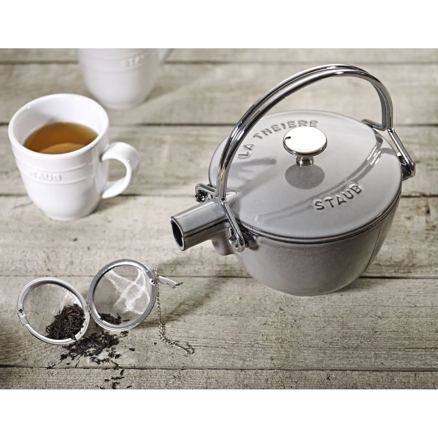 1.2 qt, Round, Tea Kettle, Graphite Grey