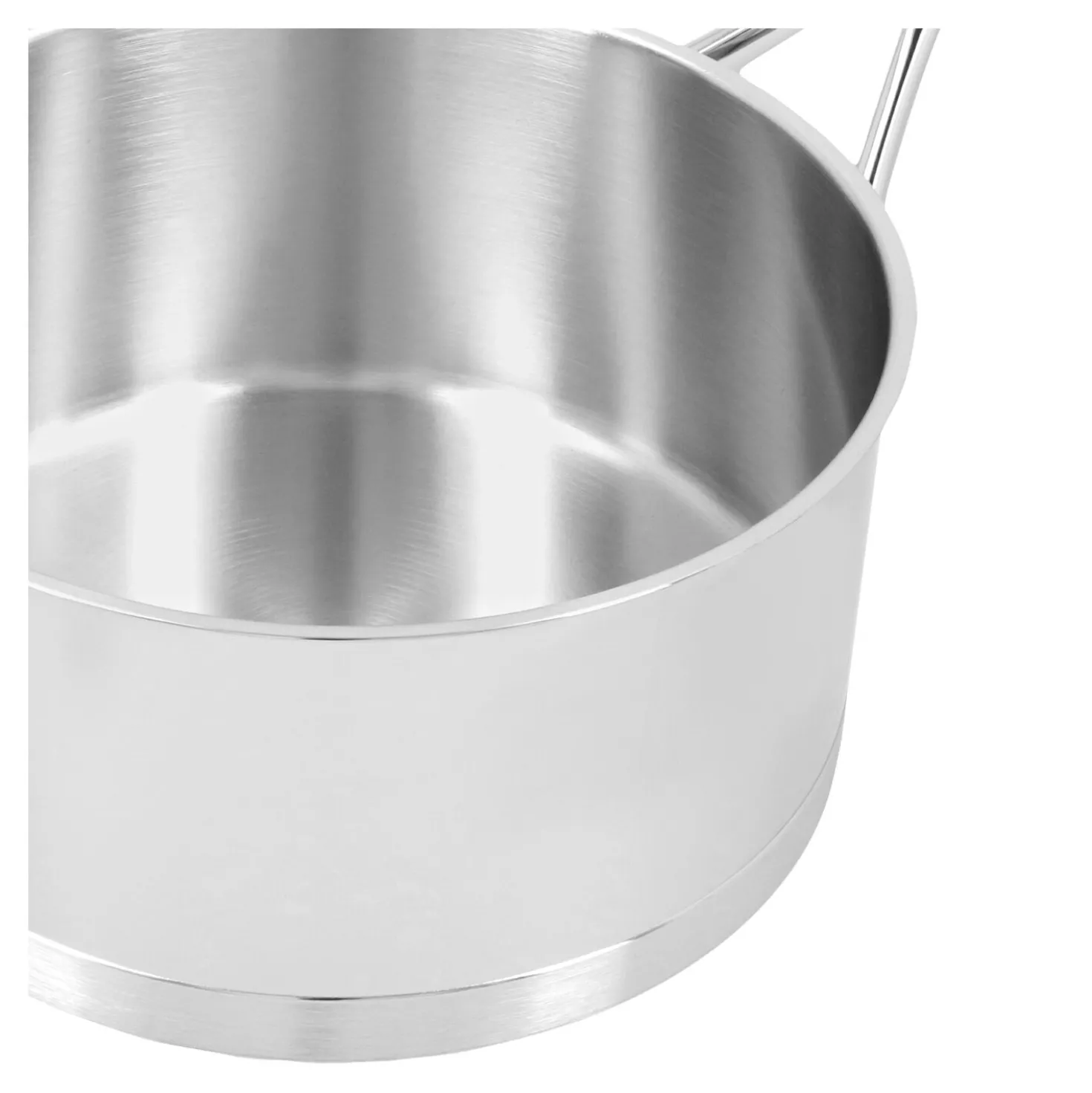 3.2 qt Sauce Pan With Lid, 18/10 Stainless Steel
