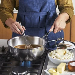 3.5 qt Saucier, 18/10 Stainless Steel