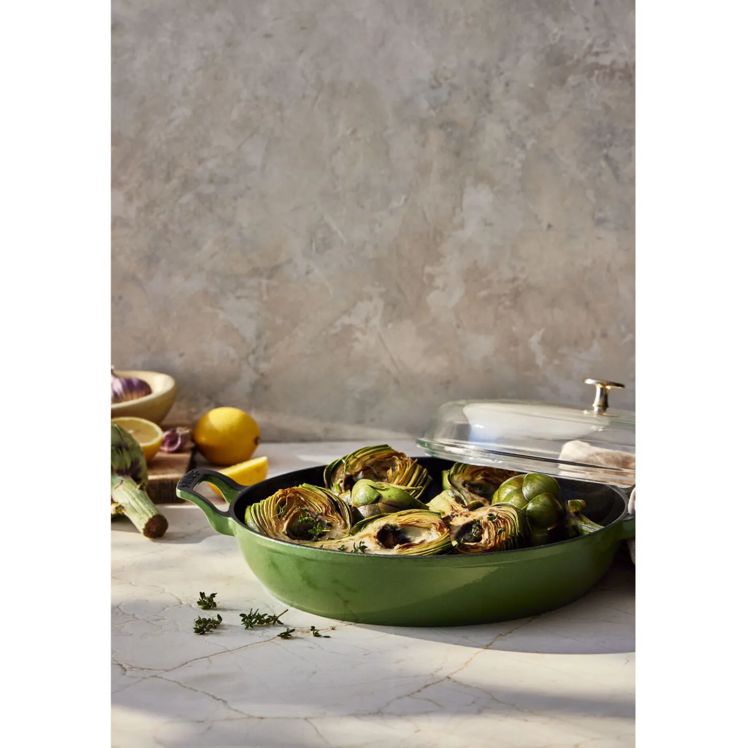 3.5 qt, Saute Pan With Glass Lid, Pistachio