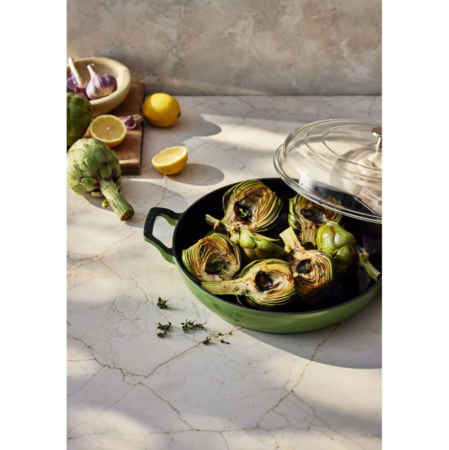 3.5 qt, Saute Pan With Glass Lid, Pistachio