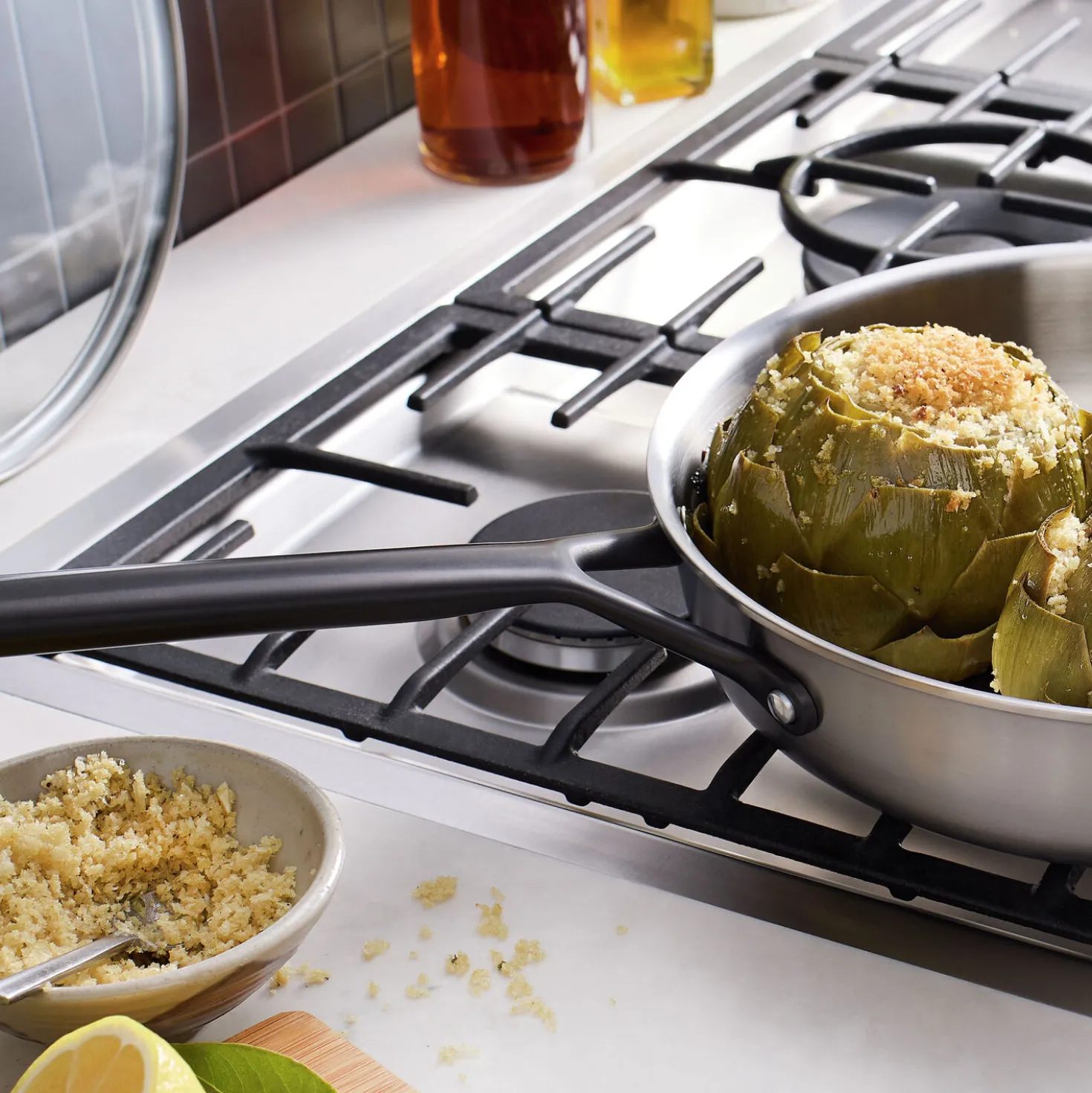 4 qt Saute Pan With Lid, Stainless Steel
