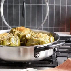 4 qt Saute Pan With Lid, Stainless Steel