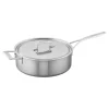 6.5 qt Saut&eacute; Pan With Helper Handle And Lid, 18/10 Stainless Steel