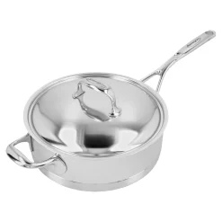 3 qt Saut&eacute; Pan With Helper Handle And Lid, 18/10 Stainless Steel
