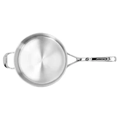 3 qt Saut&eacute; Pan With Helper Handle And Lid, 18/10 Stainless Steel