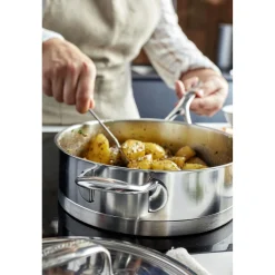 5 qt Saut&eacute; Pan With Helper Handle And Lid, 18/10 Stainless Steel