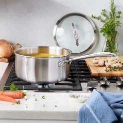 3 qt, Stainless Steel, Sauce Pan
