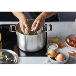 8 qt Stock Pot, 18/10 Stainless Steel