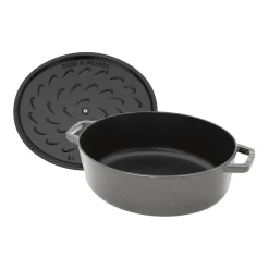 6.25 qt, Wide Oval Dutch Oven, graphite grey