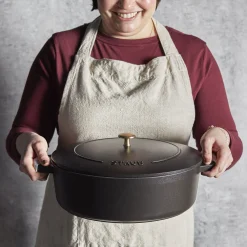 6.25 qt, Wide Oval Dutch Oven, black matte