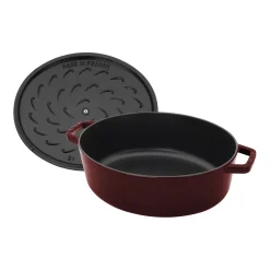 6.25 qt, Wide Oval Dutch Oven , grenadine