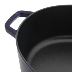 6.25 qt, Wide Oval Dutch Oven, dark blue