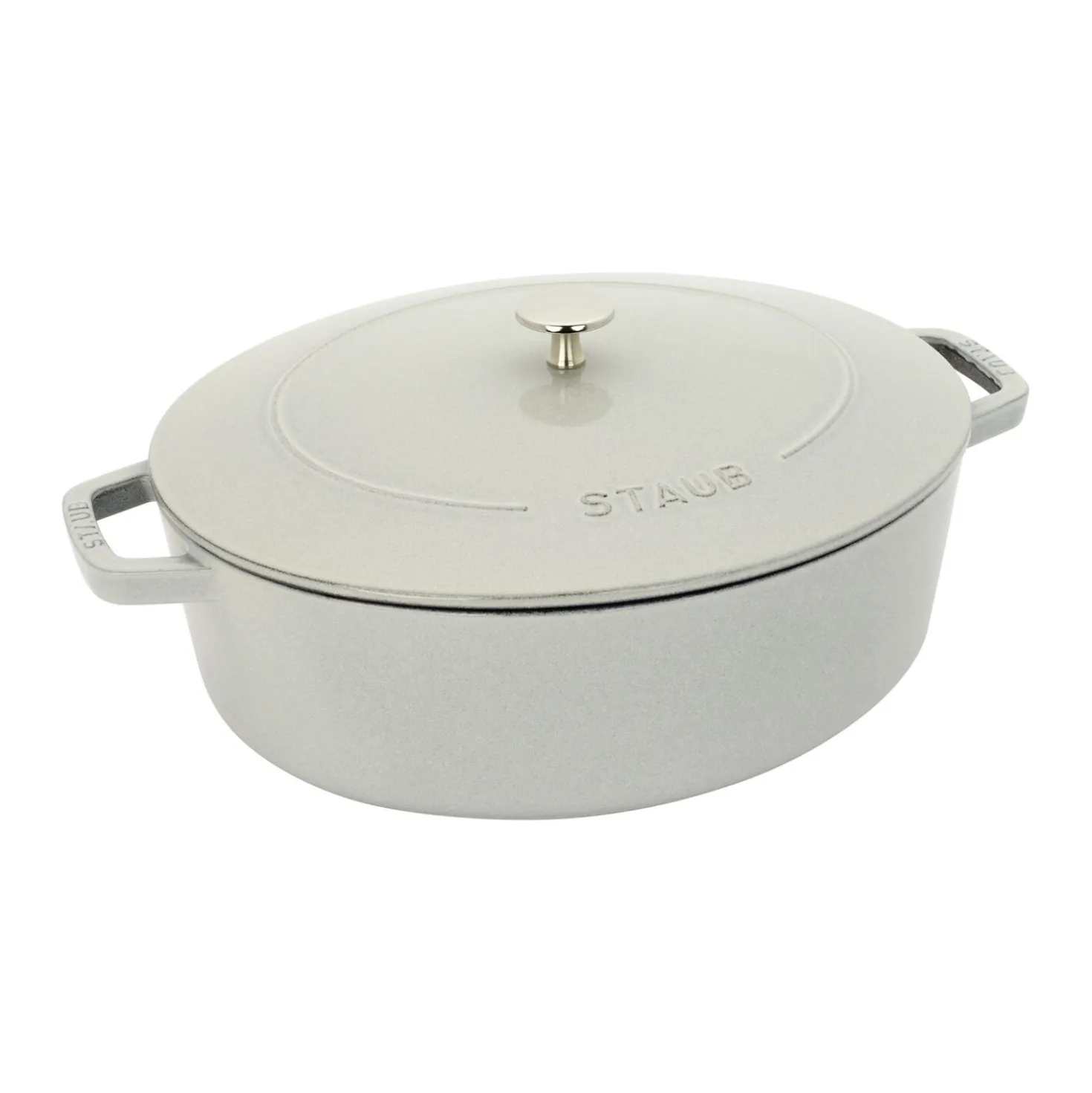 6.25 qt, Wide Oval Dutch Oven, white truffle
