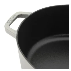 6.25 qt, Wide Oval Dutch Oven, white truffle
