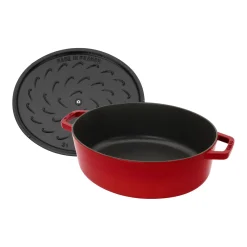 6.25 qt, Wide Oval Dutch Oven, cherry