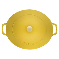 6.25 qt, Wide Oval Dutch Oven, citron