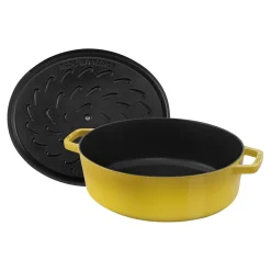 6.25 qt, Wide Oval Dutch Oven, citron