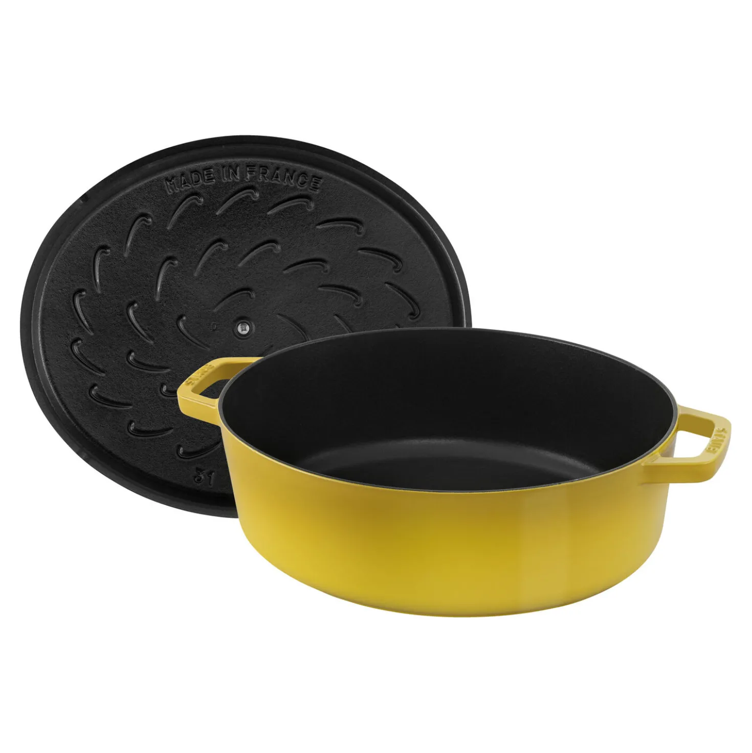 6.25 qt, Wide Oval Dutch Oven, citron