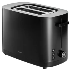 2 Short Slots Toaster, Black Matte