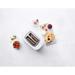 2 Short Slots Toaster, Silver