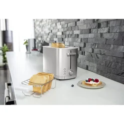 2 Short Slots Toaster, Silver