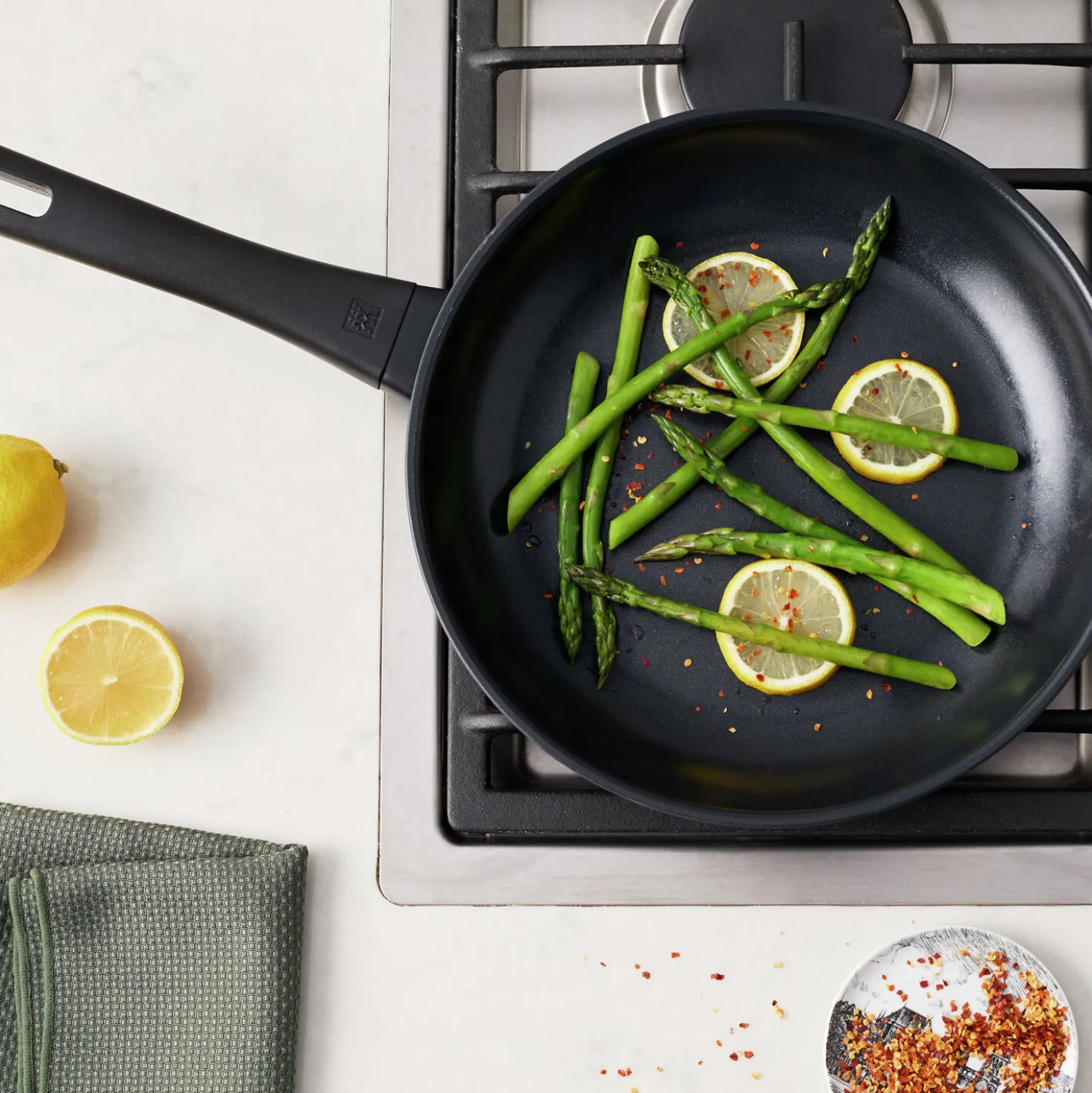 Aluminum Fry Pan, 10 inch, aluminum, Titanium-reinforced ceramic non-stick coating