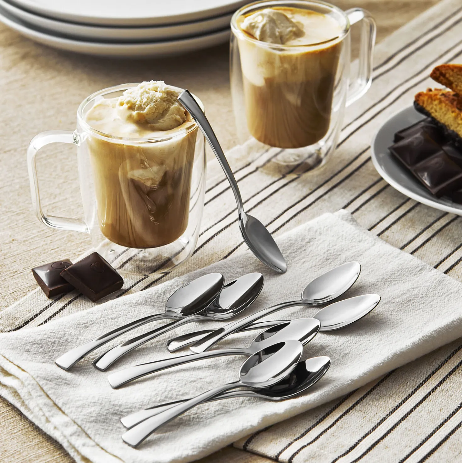 Bellasera Espresso Spoon Set 8-pc, polished
