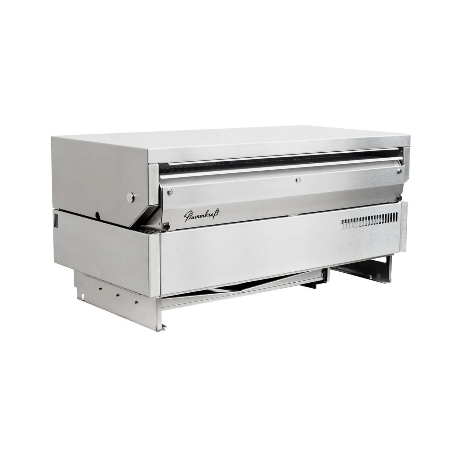 Built-in Propane Gas Grill, silver