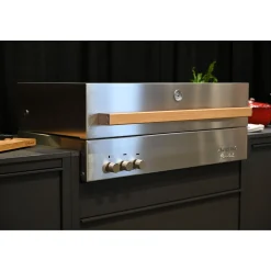 Built-in Propane Gas Grill, silver