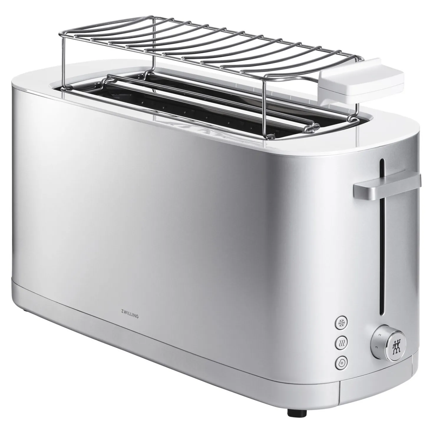 Bun Warmer - Large, 2 long slots, silver