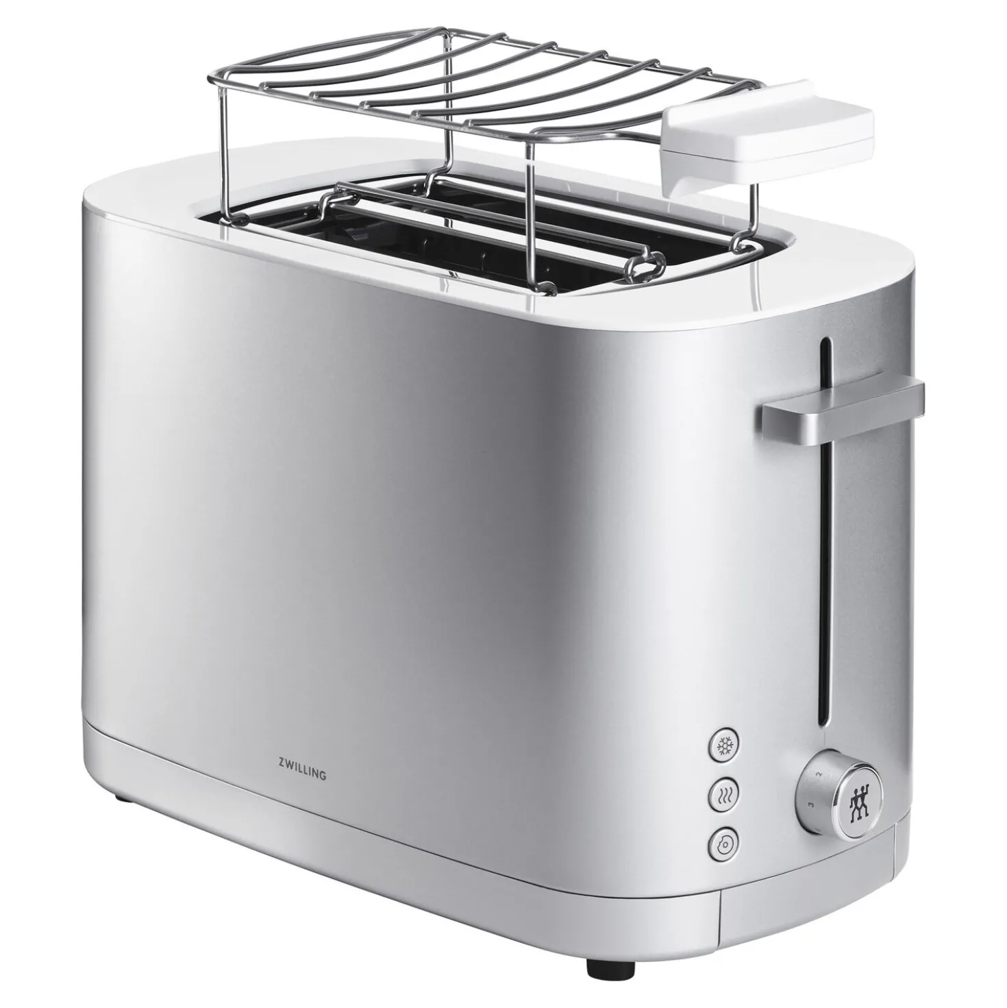 Bun Warmer - Small, 2 short slots, silver