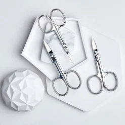 Combination Nail Scissors - Shiny Stainless Steel