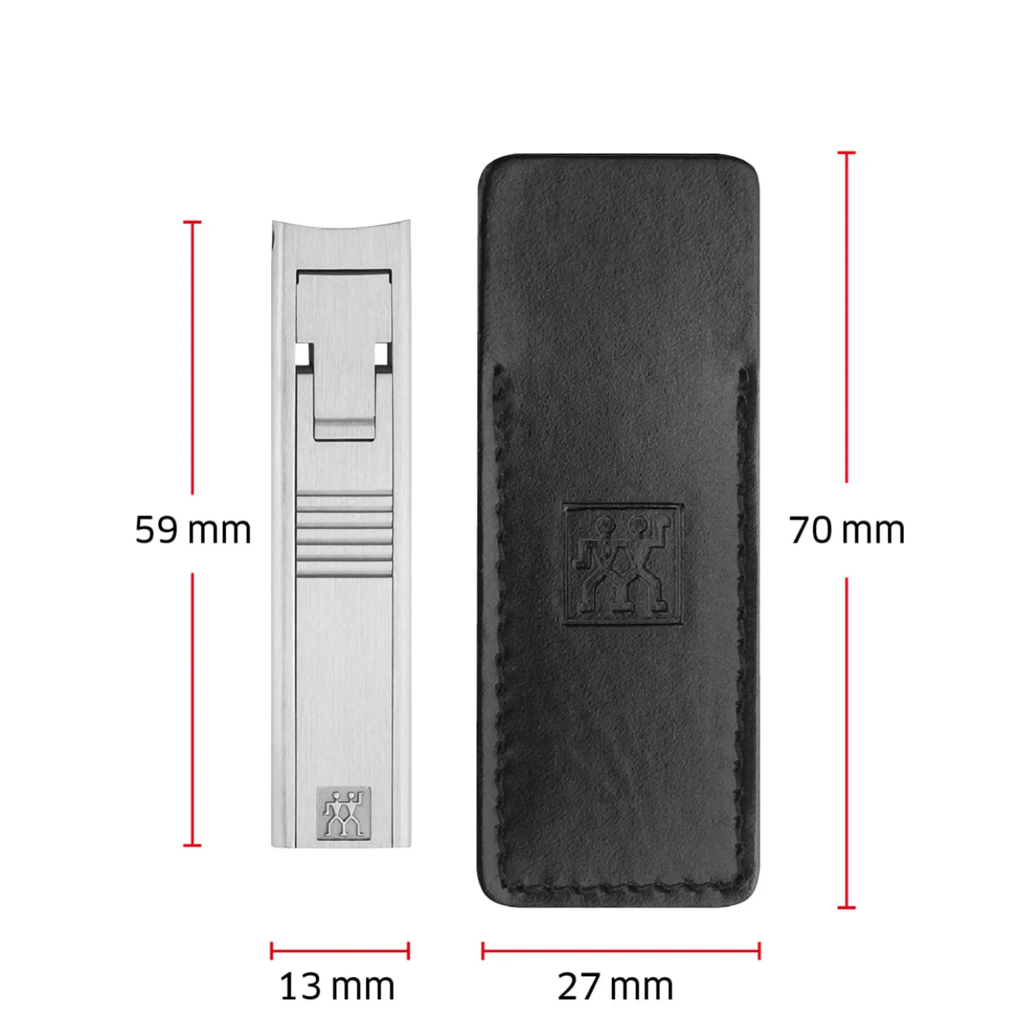 Compact Nail Clippers - Stainless Steel Matt