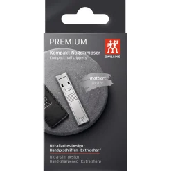 Compact Nail Clippers - Stainless Steel Matt