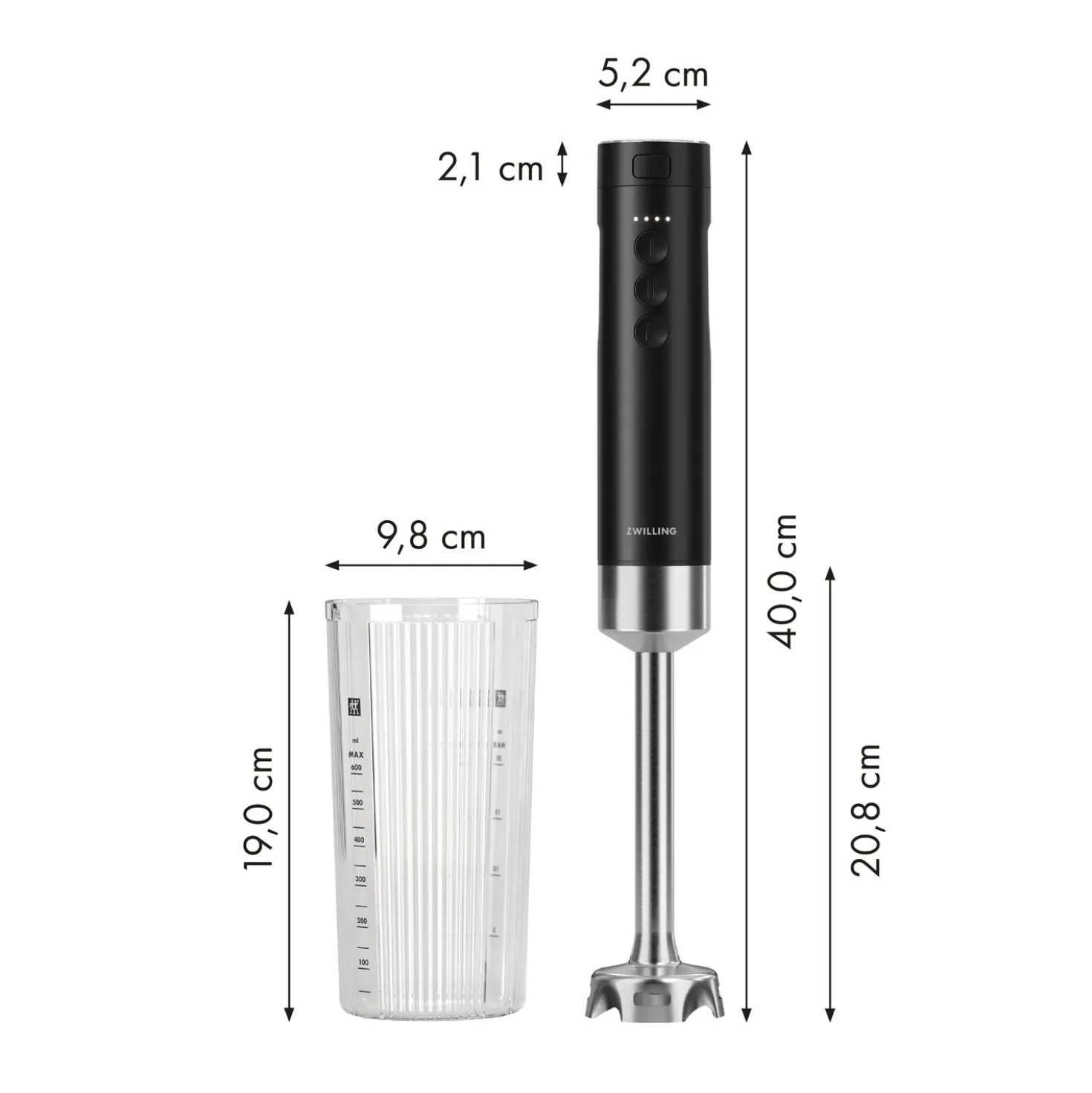 Cordless Hand Blender, Single Item Without Battery