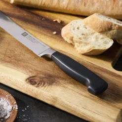 Country Bread Knife 9 inch, inverted serrated edge