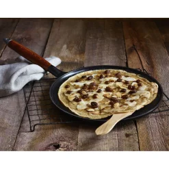 Crepe Pan with Spreader and Spatula, black matte
